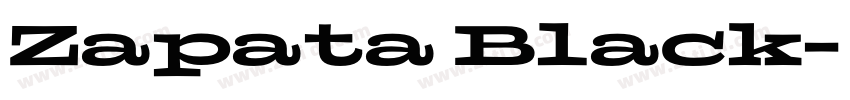Zapata Black字体转换